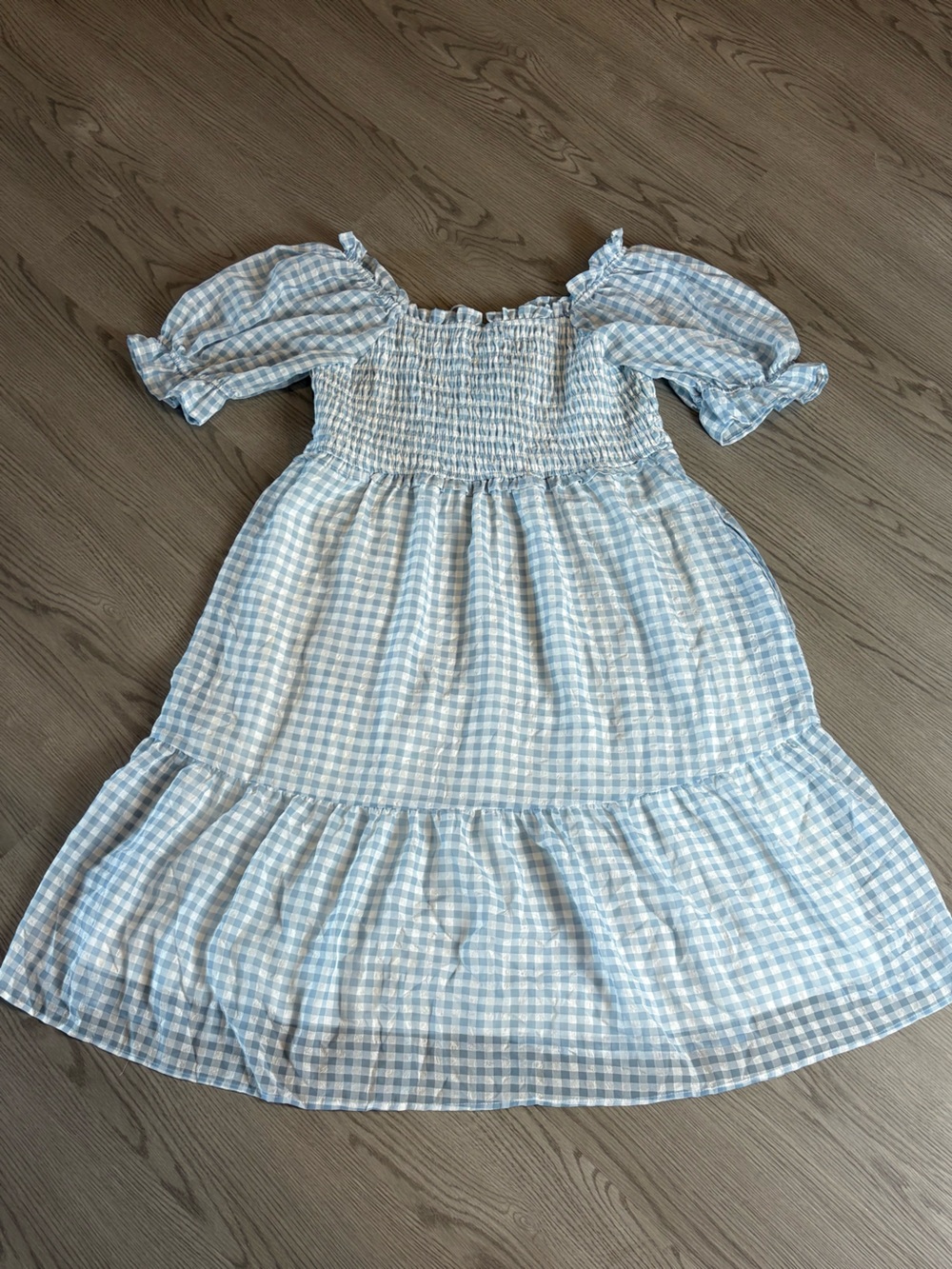 Piper & Scoot Blue & White Cottage Dress - size 2X